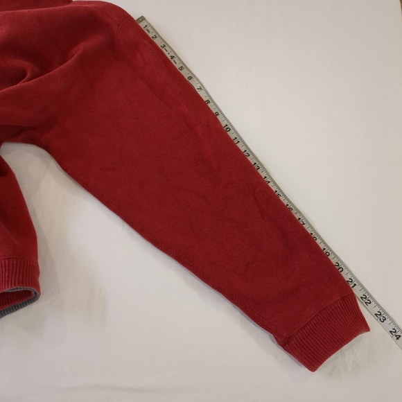 Tommy Bahama men's long sleeve 1/4 zip red pullover sweater, size S? - Picture 7 of 7